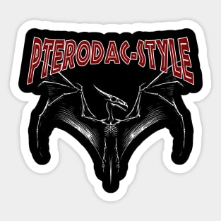 Creepy and Gothic Devilish Pterodactyl Sticker